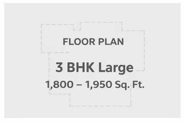 L&T Realty Jakkur 3 BHK Large floor plan